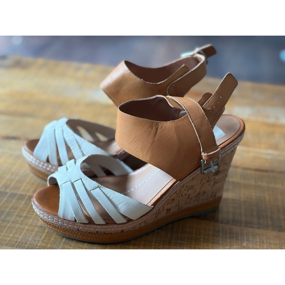 Women's DV‎ by Dolce Vita Jaslyn Platform Sandals  Color: Tan-White Size: 8.5